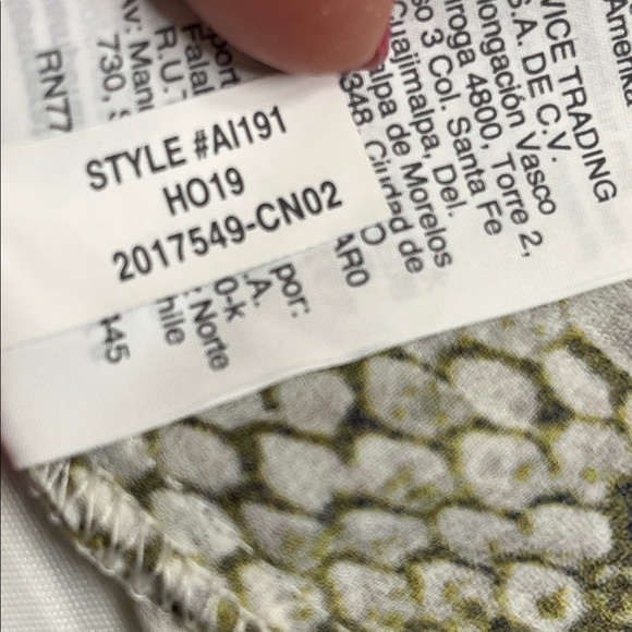 J. Crew Drapey tie-neck top in snakeskin print long sleeve blouse, size 8 - Picture 5 of 11